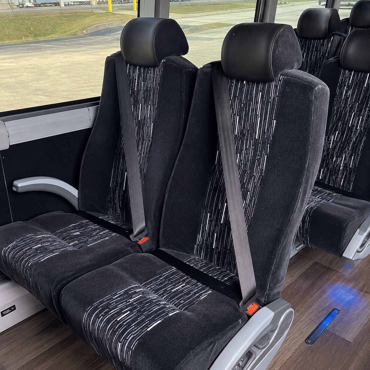 erie charter bus services interior