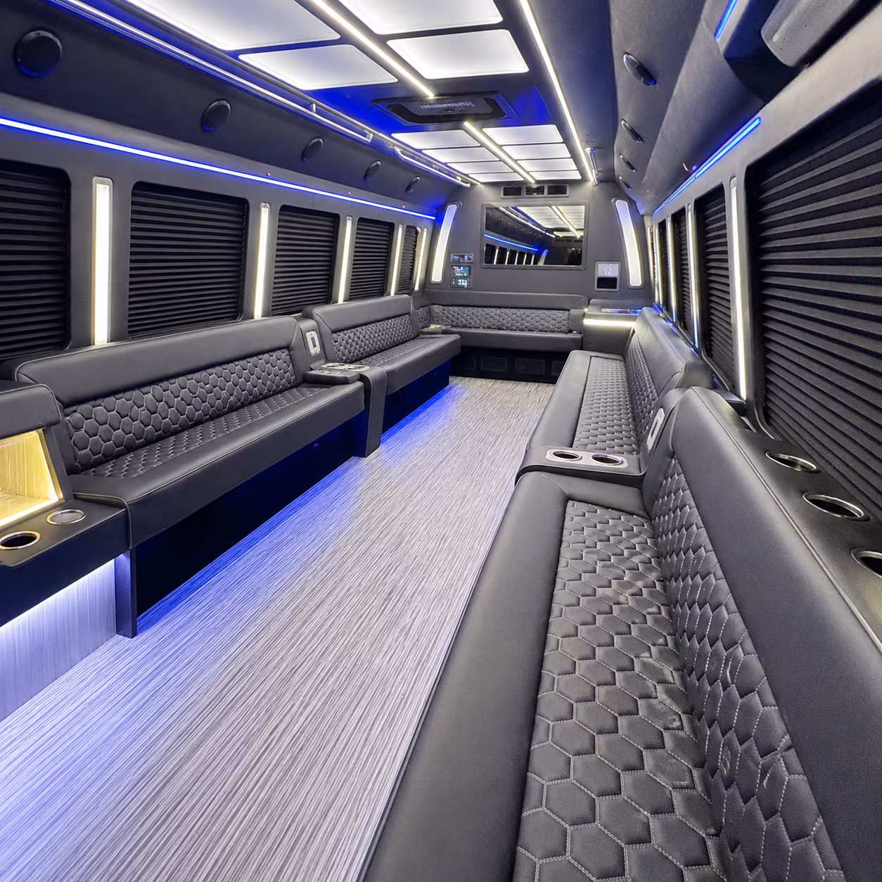 erie party bus rentals inside